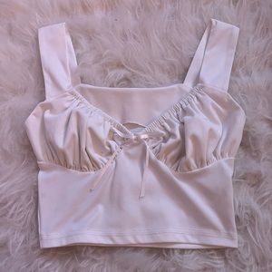 Y2k cute white top